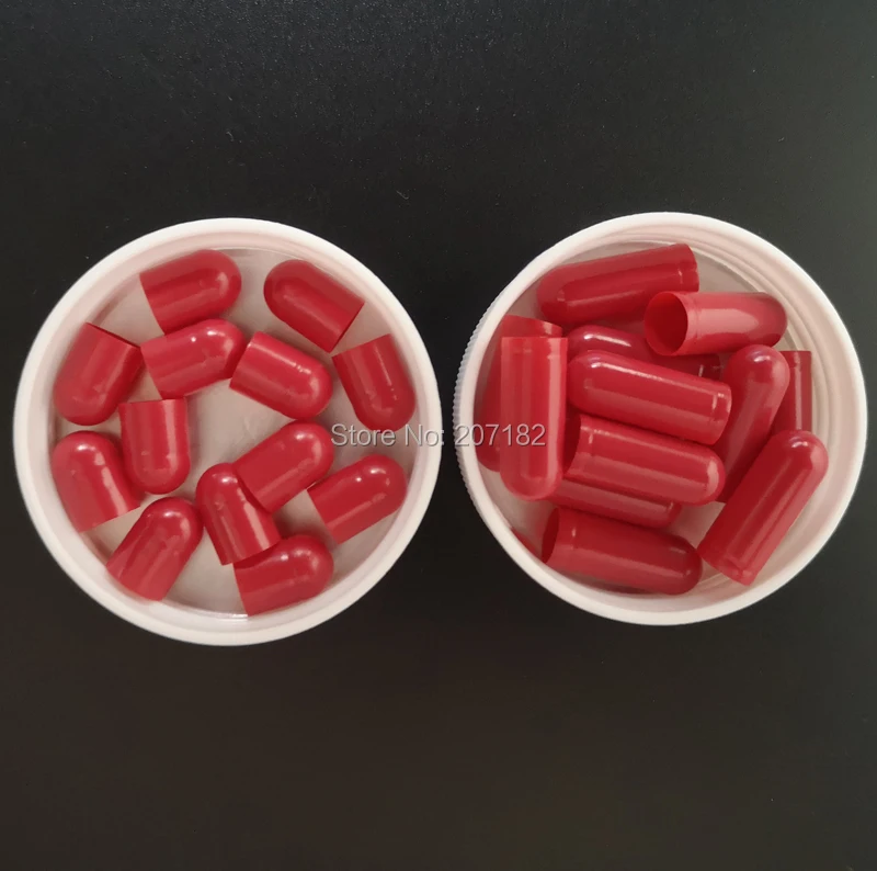 

10,000pcs/Pack Size 0 Red Color HALAL HPMC Celloluse Capsule, 0# Veggie Capsule, Empty Vegetable Capsule- Cap & Body Separated