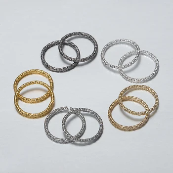 

50pcs Silver Gold Color Twisted Open Split Ring 8/10/12/15/18/20mm Jump Rings Connector For Diy Jewelry Makings Finding Supplier