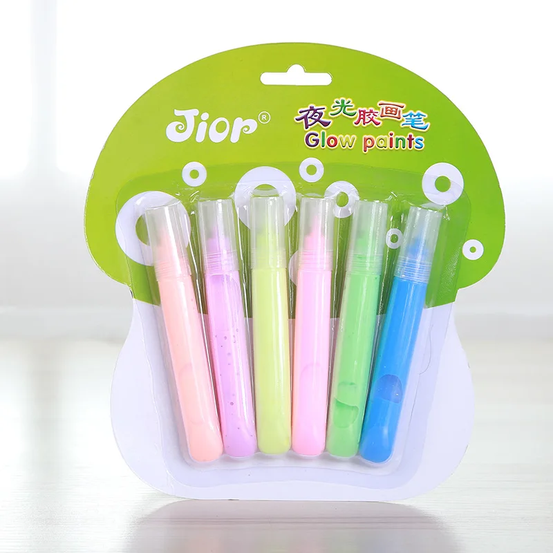 

Luminous Glue DIY Textile Glue Brush Children Painted Supplies Tool Creative Color Pen Manufacturers Wholesale