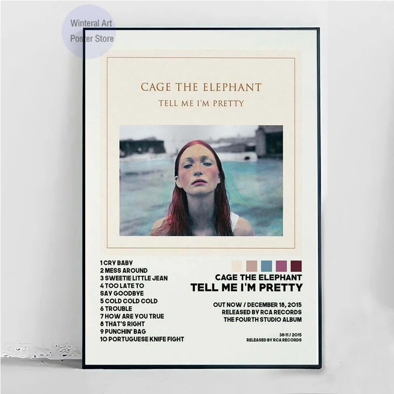 MT658 Cage The Elephant Music Star Album Cover Poster Wall Art Picture Canvas Painting And Prints Living Room Home Decor | Дом и сад