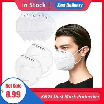 

10PCS Dust Mask Protective Mask 4 Layer Anti-fog Anti-particles PM2.5 Windproof Facial Mask For Men Women Outdoors