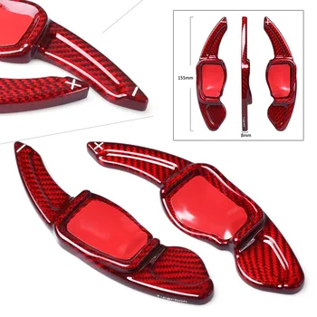 

Carbon Fiber CAr Steering Wheel Shift Paddle Shifter Extension For Volkswagen VW MK5 MK6 R20 R32 R36 CC Scirocco
