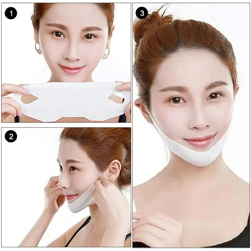 

Facial Mask V Line Slimming Lifting Firming Moisturizing Face Mask Neck Tightening Whitening VShape Face Brighten Mask Skin Care