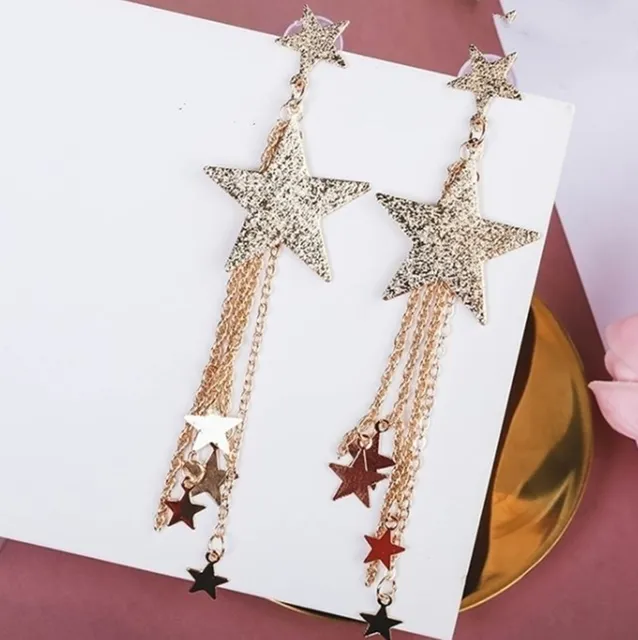 Fashion Long Tassel Crystal Earrings for Women 2020 Bijoux Luxury