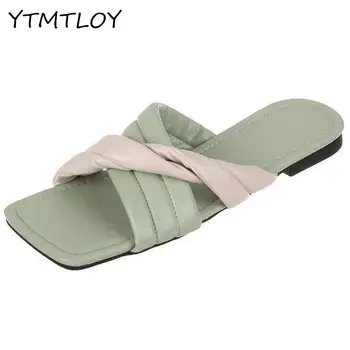 

2020 New Brand Solid Women Slipper Ladies Slides Women Summer Beach Flip Flops Outdoor Flat Zapatilla Casa Mujer Invierno