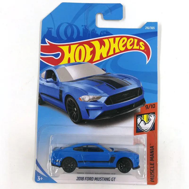

Модель автомобиля HOT WHEELS 1/64 2018 FORD MUSTANG GT, металлическая литая под давлением