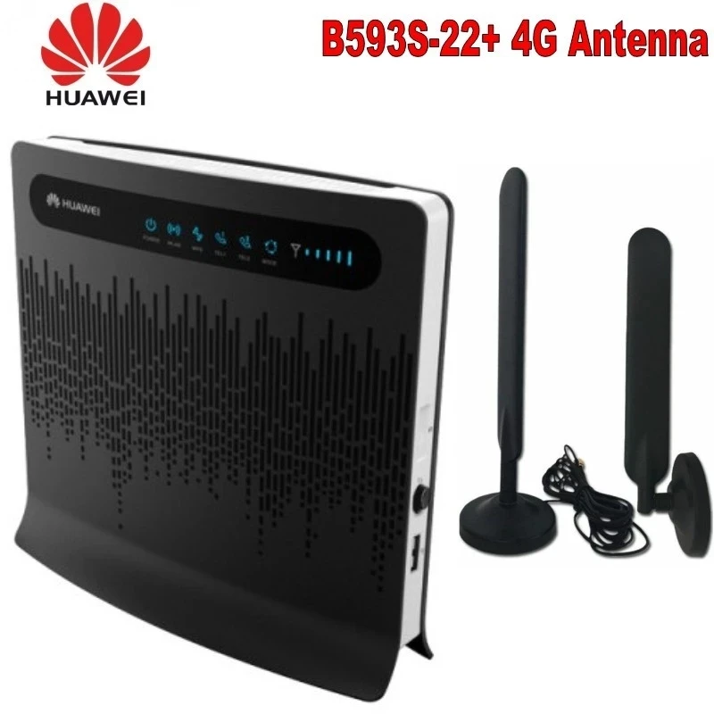 

Unlocked Huawei B593 B593s-22 4G LTE CPE Industrial WiFi Router Support LTE FDD 800/900/1800/2100/2600MHz TDD 2600MHz