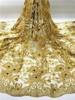 

Latest Nigerian Laces Fabrics With Stones High Quality Tulle African Laces Fabric Wedding French Tulle Lace Fabric