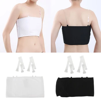 

3 Rows Clasp Super Flat Les Lesbian Compression Tube Top Strapless Chest Binders