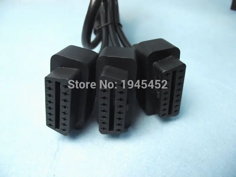 Кабель OBD II 16 Pin 2 сплиттер адаптер Удлинительный кабель папа три Женский Y разъем