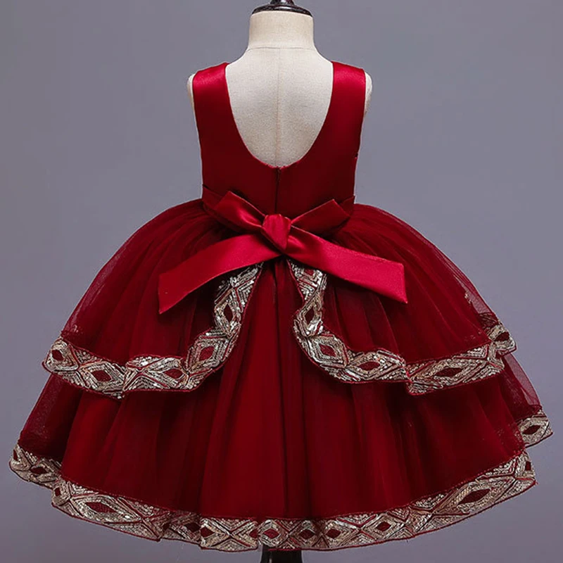 Пышное Платье-пачка для девочек Бальные платья для девочек, детское праздничное свадебное платье элегантное платье принцессы с цветочным рисунком От 3 до 12 лет Vestidos