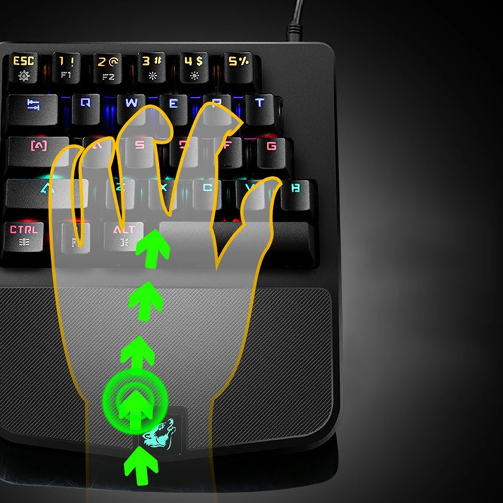 28 Keys One-handed Gaming Keyboard Mouse Mechanical Keyboard Mobile Mini Keyboard