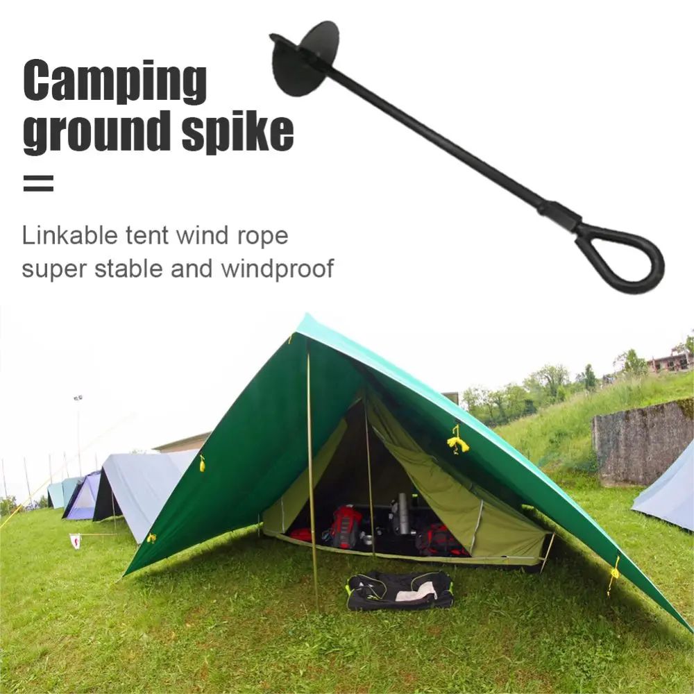 4Pcs 15 Inch Ground Anchor Outdoor Camping Tent Trampolines Trip Earth Anchor Protection Frame Stake Steel Fixed Ground