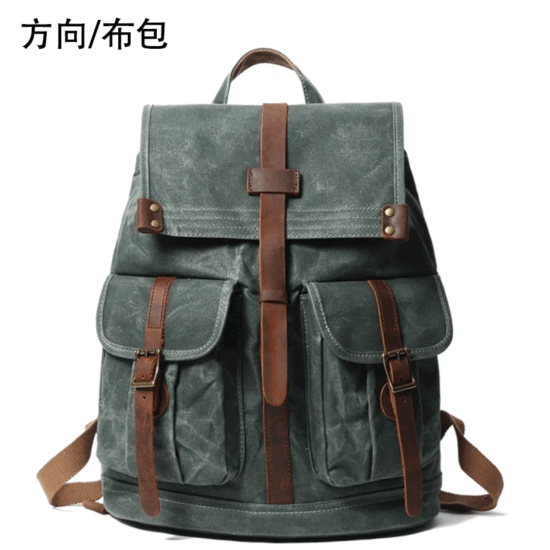 

Outdoor Male Backpack Sports Travel Canvas Bag Shoulder Large Capacity Simple Travel Bag Mountaineering Bag