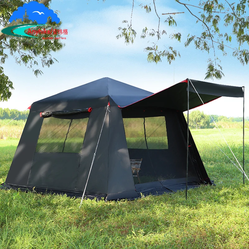 Outdoor Camping Black Glue Tent Rainproof Beach Leisure Cooking