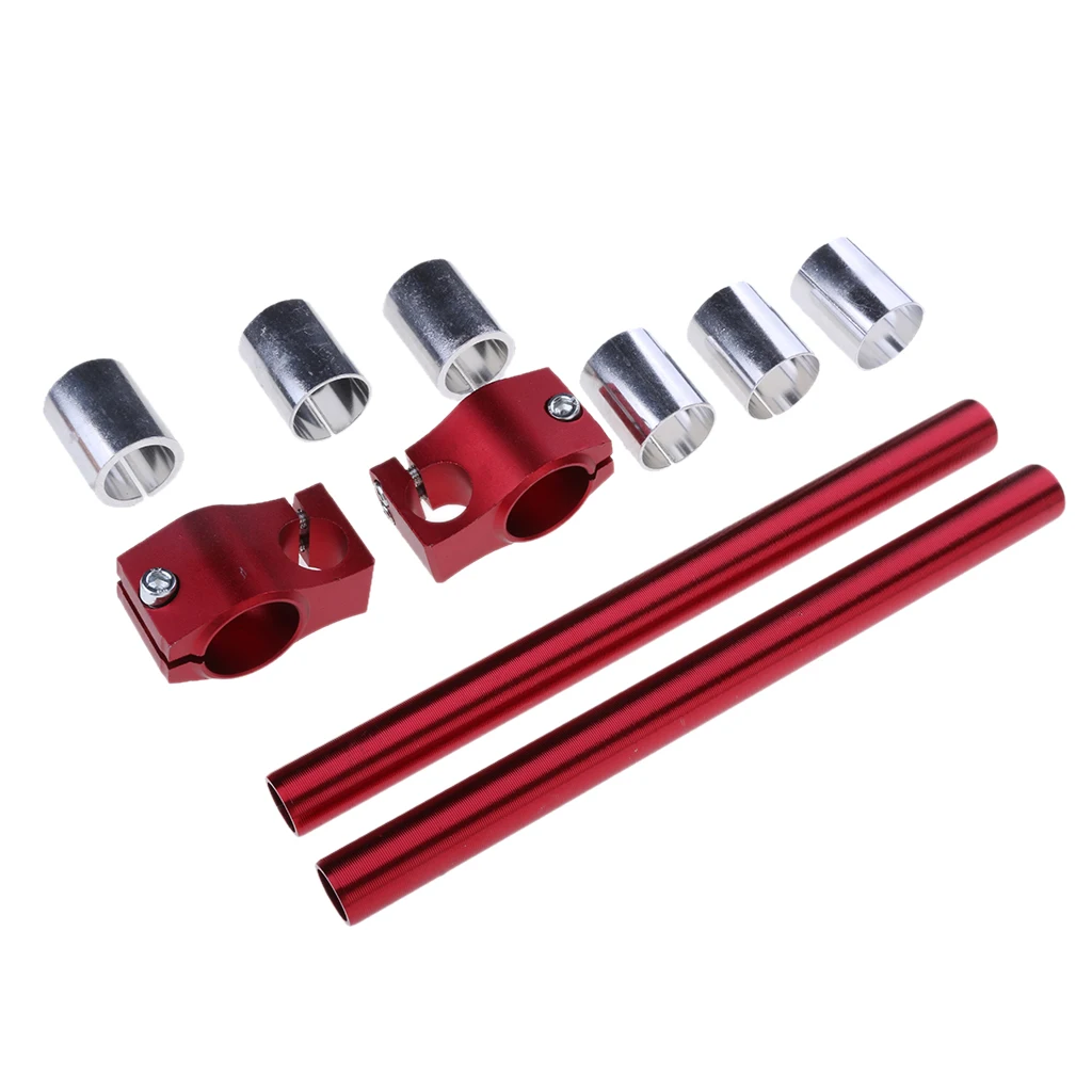 Motorcycle Handlebars Mount Adjustable CNC Clip On Fork Tube 25mm 29mm 30mm