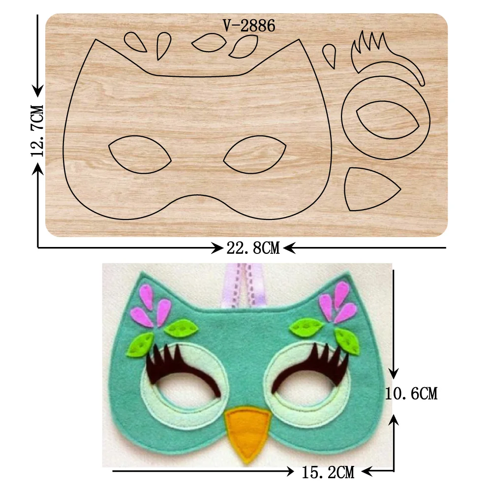 

New mask wooden dies cutting dies for scrapbooking Multiple sizes V-2886