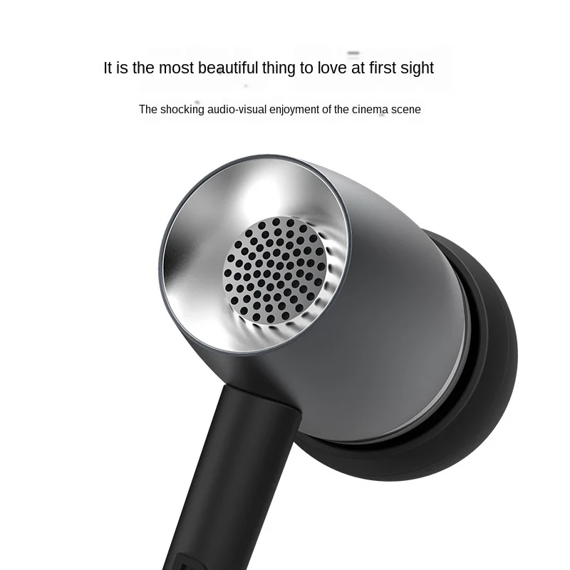 Wired Earphone In ear Earphone Earplugs with Wheat Android Universal Metal Wire Control Outdoor Fitness Headset