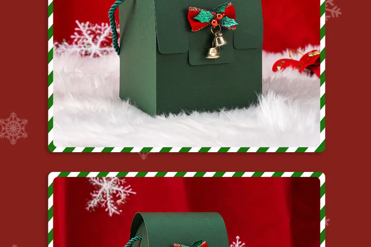 Details about   New creative Christmas Eve Apple box folding candy gift box Christmas fruit box 