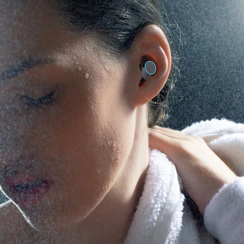Bluetooth наушники 5,1 настоящие беспроводные TWS 6D стерео Спортивная игровая гарнитура умный сенсорный светодиодный светильник интеллектуальные двойные микрофонные наушники