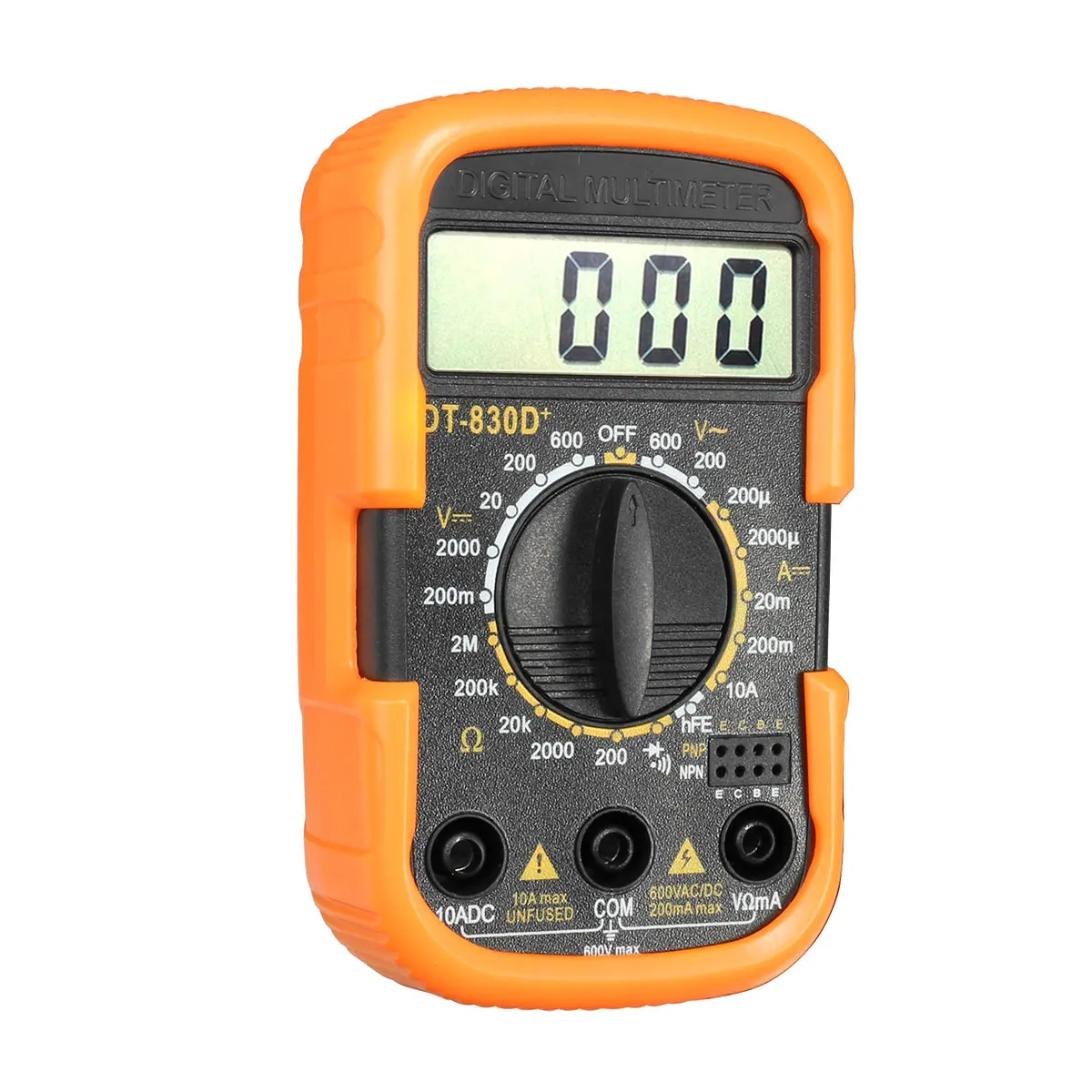 Мини цифровой мультиметр портативный DT830D+ ЖК-цифровой мультиметр AC/DC измеритель напряжения тестер тока детектор сопротивления с свинцом