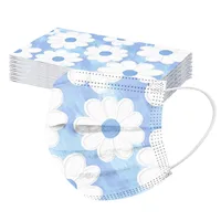 20pc Children Cartoon Print Disposable Face Masks 3 Layers Non-woven Mouth Cover Masks Mascarillas Headband Masque Enfants 1