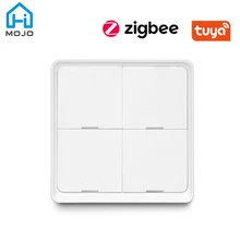 

HIMOJO Tuya Smart ZigBee Smart Switch 4 Gang Scenario Scene Switch Support Zigbee2mqtt deCONZ Home Assistant SmartThings
