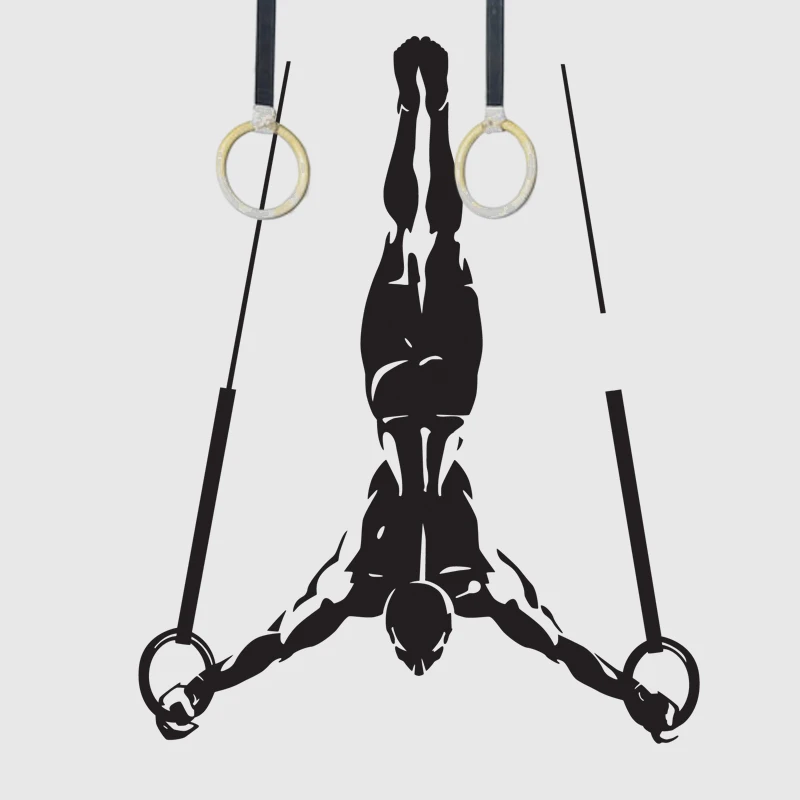 Gym Sticker Ring Fitness Decal Body-building Posters Vinyl Wall Decals Pegatina Quadro Parede Decor Mural Gym Sticker