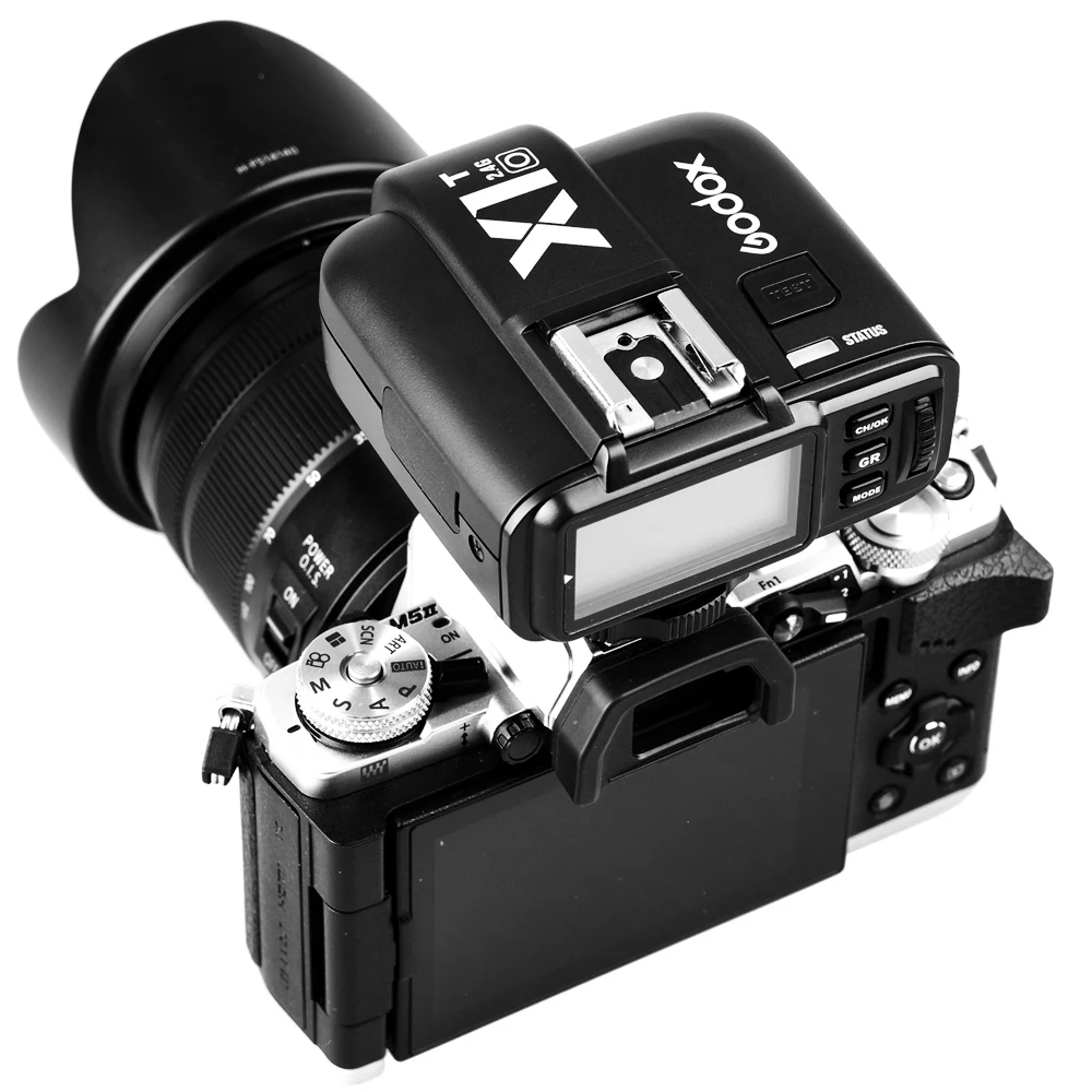 GODOX-X1T-O-TTL-Strobe-Trigger-1-8000s-HSS-32-Channels-2-4G-Wireless-LCD-Flash