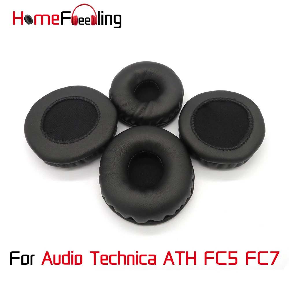 

Homefeeling Ear Pads For Audio Technica ATH-FC5 ATH-FC7 Earpads Round Universal Leahter Repalcement Parts Ear Cushions