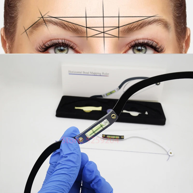 Brow Mapping линейка микроблейдинг трафарет для макияжа pre чернила картографирование
