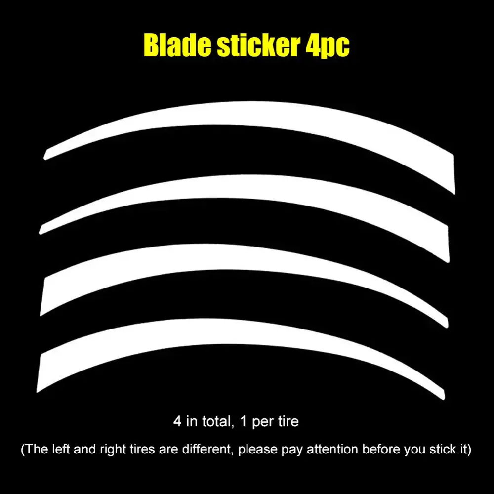 

Car Wheel Hub Sticker DIY Styling 3D Logo Tire Lettering Kit Reflective PET Car Tire Stickers