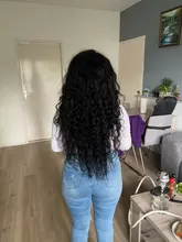 Mechones de ondas profundas sueltas 32 34 36 38 40 pulgadas, cabello Remy peruano Frontal, 3/4 mechones con cierre y Frontal negro Natural