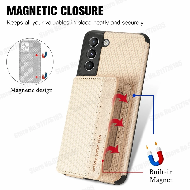 samsung silicone Wallet ID Card Holder Shockproof Case for Samsung S21 FE S21 S20 Ultra 5G Note 20 S10 Plus Magnetic Stand Phone Protective Cover samsung silicone cover