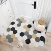 Alfombrilla para puerta de cocina con lazo de seda, antideslizante, forma Irregular, nórdica, minimalista ► Foto 3/6