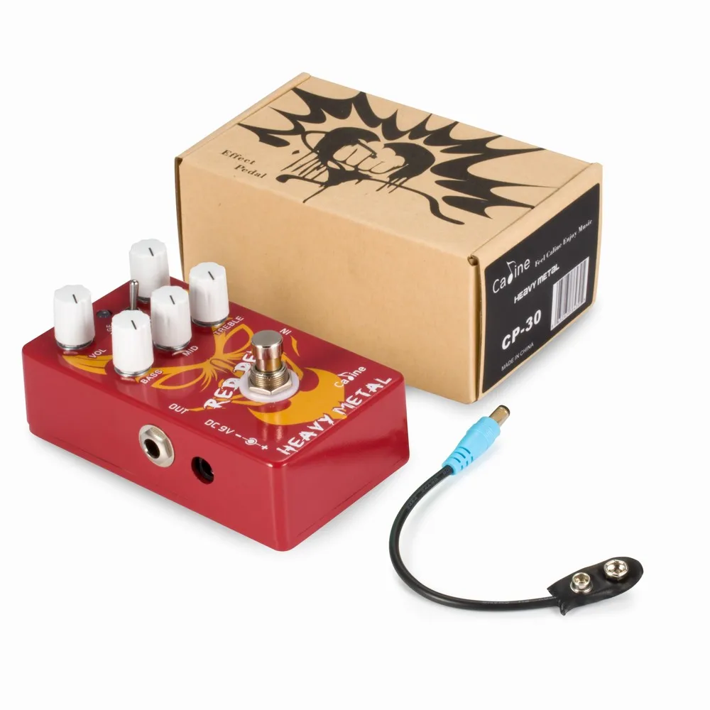 New Caline CP30 Heavy Metal Guitar Pedal Aluminum Alloy Housing Red