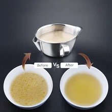 800 мл 304 из нержавеющей стали масло суп сепаратор жировой фильтр соус ситечко чаша фильтр горшок аксессуары для дома и кухни