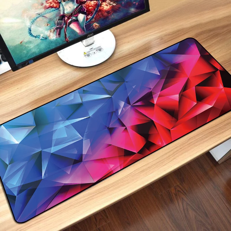 800x300 мм геометрические Мышь Pad Резина компьютерные коврик для игровой мыши с