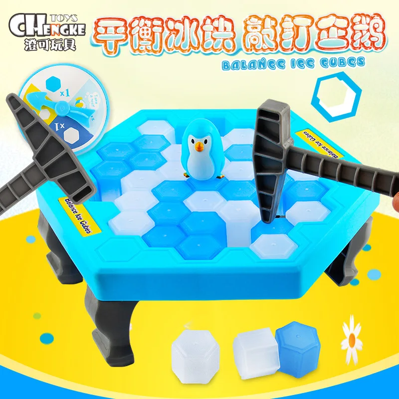 

Save Penguin Ice-Breaking Taiwan Parent And Child Interactive Educational Tabletop Game Building Blocks Table Beat Ice Cubes Bui