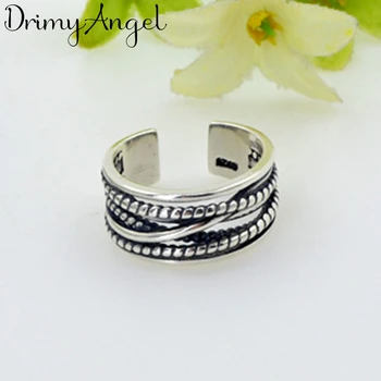 

Punk 925 Sterling Silver Multi-layer Rings For Women Men Engagement Rings Girls Party Gifts Anillos