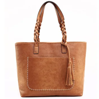 

New Ladies Tassel Handbag Shoulder Bag Leather Bag Ladies