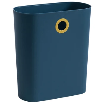 

Nordic Kitchen Hangable Trash Can Bathroom Waste Bin Household Living Room Large Trash Bin Space Saver Decorative Rubbish Bin-Na
