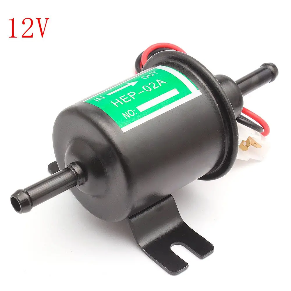 ตัวเลือกสินค้า ปั๊มน้ำมันเชื้อเพลิงไฟฟ้าอเนกประสงค์ HEP-02A 12V 24V แรงดันต่ำ แบบยึดด้วยสลักเกลียว สำหรับรถยนต์ รถจักรยานยนต์ ATV ใช้ได้กับน้ำมันดีเซลและเบนซิน