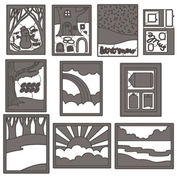 

Unique Multi-style Background Decoration Frame High Quality Cheaper Metal Cutting Dies For DIY Scrapbooking Album Craft New Dies