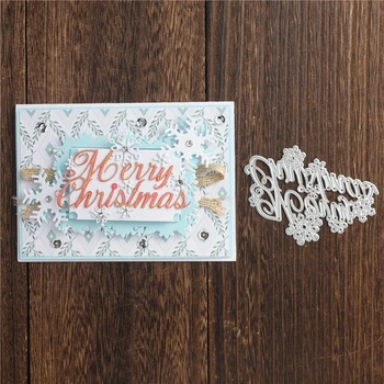 

YaMinSanNiO Merry Christmas Letter Metal Cutting Dies New 2020 Scrapbooking Card Making Embossing Die Cut Template Diy Album New