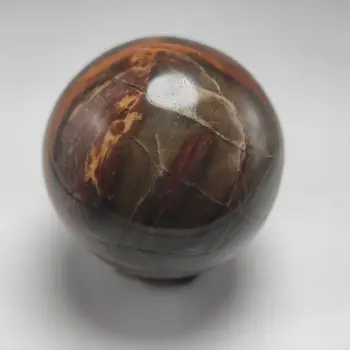 

1pcs 5.5-6cm natural petrified wood ball wooden fossil stone ball