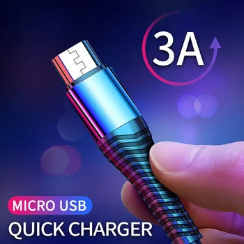 

Micro USB Cable Fast Charging 3A USB Data Cable for Samsung HTC LG Mobile Phone USB Charging Cable Android Tablet USB Cord Wire