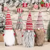 2022 New Year Newest Gift Forester Christmas Wine Bottle Covers Christmas Decorations for Home Navidad 2021 Dinner Table Decor 3