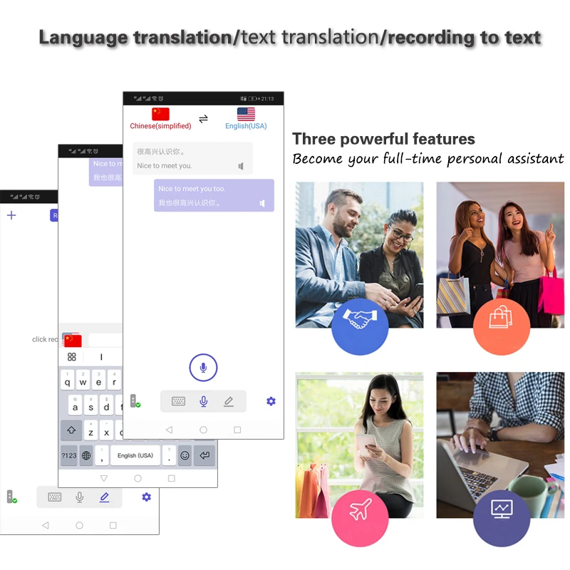 Новое обновление 68 языков переводчик Savetek портативный умный голосовой переводчик для обучения путешествий Бизнес 3 в 1 голосовой текст фото