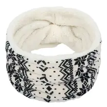 Бесконечный шарф вязаный теплый зимний супер мягкий двухслойный шарф для женщин и мужчин QW